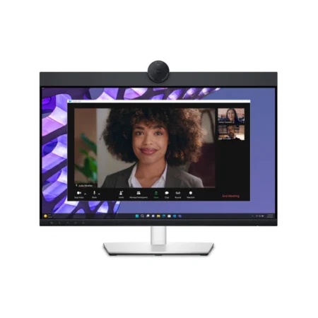 Dell P2424HEB – 23.8″ Full HD IPS Conferencing Monitor with 2K Camera, Dual Speakers, Silver