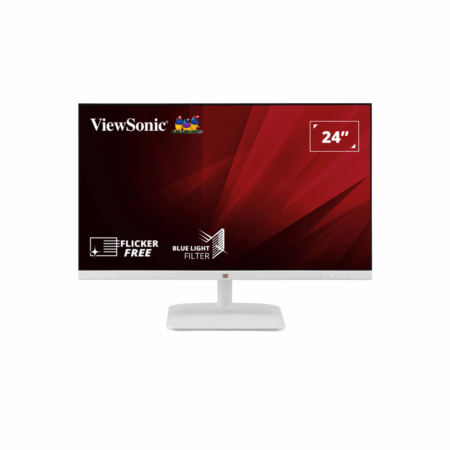 ViewSonic VA2430-H-W-6 – 24” IPS White Monitor (75Hz | HDMI | VGA)