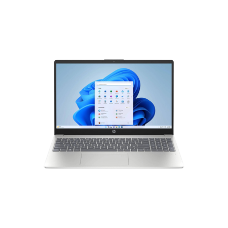 HP 15-fd0113dx Laptop – 15.6″ HD Display, Intel Core i3, 8GB RAM, 128GB UFS Storage, Windows 11, Natural Silver