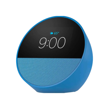 Echo Spot Smart Home Hub with Alexa – Wi-Fi 802.11a/b/g/n/ac, Bluetooth, Sidewalk, Ocean Blue
