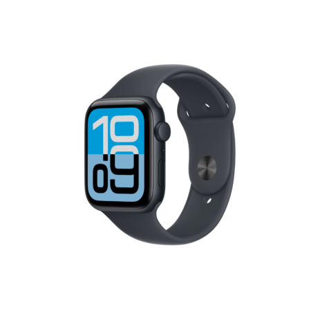 Apple Watch SE 2nd Gen (GPS) 44mm – Midnight Aluminum Case with Midnight Sport Band (M/L) – 2024