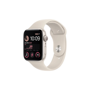 Apple Watch SE 2nd Gen (GPS) 44mm – Starlight Aluminum Case with Starlight Sport Band (M/L) – 2024
