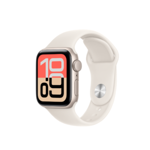 Apple Watch SE 3 (GPS) 40mm – Starlight Aluminum Case with Starlight Sport Band (S/M)