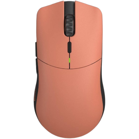 Glorious Model O Pro Wireless Gaming Mouse, Smoothly Rounded Pure PTFE Feet, BAMF Sensor, 19000 DPI Resolution, 6 Total Buttons, 80H of Battery Life, USB-C, Red Fox Forge | GLO-MS-OW-RF-FORGE