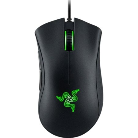 Razer DeathAdder Essential Wired Gaming Mouse with 6,400 DPI Optical Sensor, 5 Programmable Buttons, Mechanical Switches, Ergonomic Form Factor, Standard Stock Feet, 10M Clicks, Black | RZ01-03850100-R3M1