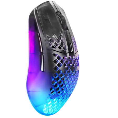 SteelSeries Aerox 3 Wireless Gen 2 Gaming Mouse, 26K DPI, 4K Polling Rate, Ultra-Light 68g Wireless Mouse with Bluetooth & 200H Battery Life, Shadow | 62717