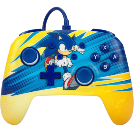 PowerA Nintendo Switch Enhanced Wired Controller, Two Mappable Advanced Gaming Buttons, Anti-Friction Ring, 3.5mm Stereo Audio Jack, Detachable 10ft (3m) USB Cable, Sonic Boost | NSGP0202-01