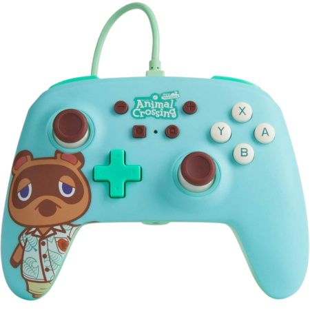 PowerA Nintendo Switch Enhanced Wired Controller, Two Mappable Advanced Gaming Buttons, Anti-Friction Ring, 3.5mm Stereo Audio Jack, Detachable 10ft (3m) USB Cable, Tom Nook | 1521519-01