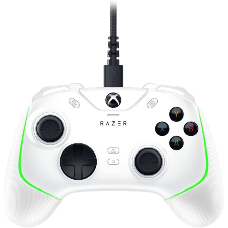 Razer Wolverine V2 Chroma Wired Gaming Pro Controller, RGB Lighting, Remappable Buttons & Triggers, Mecha-Tactile Buttons & D-Pad, Trigger Stop-Switches, for Xbox X|S & One, White | RZ06-04010200-R3M1