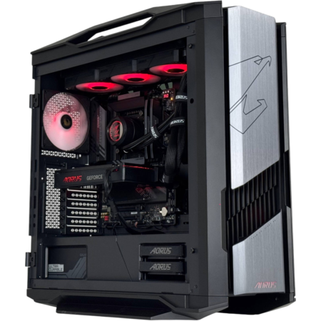 AORUS Gaming PC - AMD Ryzen 9 9950X3D 16 Cores 32 Threads, NVIDIA RTX 5090 WATERFORCE 32GB, 64GB DDR5 RAM 6000MHz, 2TB SSD Gen 5, 1300W PSU, 360mm Liquid Cooler, Wi-Fi + BT, Win11 Pro