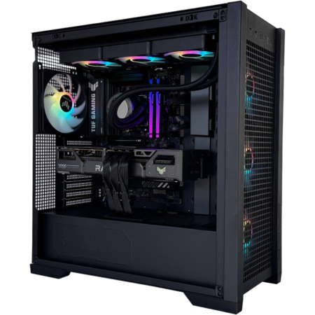 Warzone Dominator Gaming PC - AMD Ryzen 7 9850X3D (8C/16T), Radeon RX 9070 XT Black Ops7 16GB, 32GB DDR5 RAM 6000MHz, 1TB SSD Gen 5, 850W 80 PLUS PSU, 360mm Liquid Cooler, Wi-Fi + BT, Win11 Pro