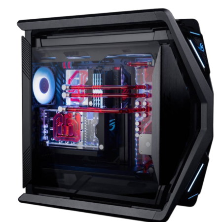 ASUS ROG Hyperion Gaming PC - Intel Core Ultra 9 285K 24 Cores 24 Threads, NVIDIA RTX 5090 32GB, 64GB DDR5 RAM 6400MHz, 4TB SSD Gen5, 1200W 80 PLUS PSU, Wi-Fi + BT, Custom Water Cooled