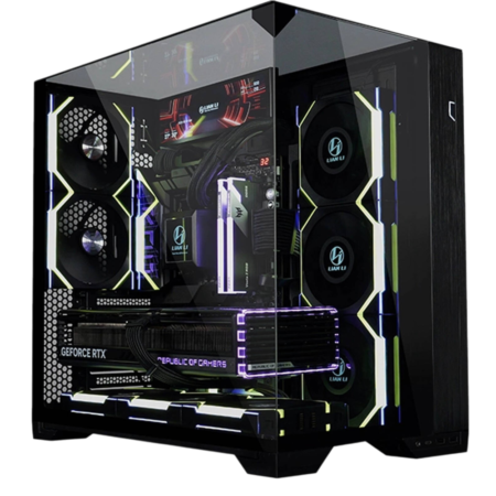 Vision Reaper Gaming PC - Intel Core Ultra 9 285K 24 Cores 24 Threads, NVIDIA RTX 5090 32GB, 64GB DDR5 RAM 6000MHz, 1TB SSD Gen5, 1200W PSU, 360mm Liquid CPU Cooler, Wi-Fi + BT