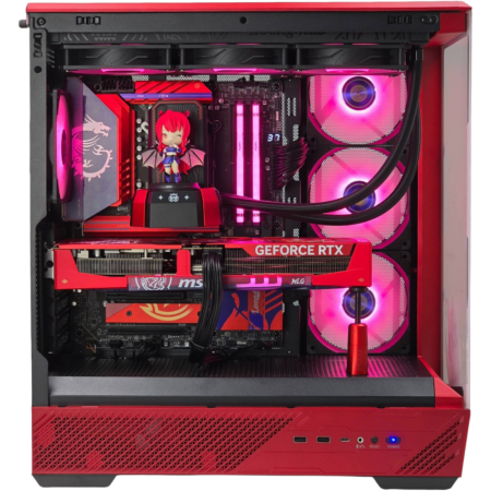 MLG Edition Gaming PC - AMD Ryzen 7 9850X3D 8 Cores 16 Threads, NVIDIA RTX 5070 Ti 16GB, 32GB DDR5 RAM 6000MHz, 1TB SSD Gen5, 850W PSU, 360mm Liquid CPU Cooler, Wi-Fi + BT, Free Action Figure MLG