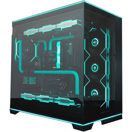 Aqua Dominion Gaming PC - Intel Core Ultra 9 285K (24C/24T), NVIDIA RTX 5090 32GB, 64GB DDR5 RAM 6000MHz, 4TB SSD Gen5, 1000W PSU, Custom Water Cooled, Wi-Fi + BT