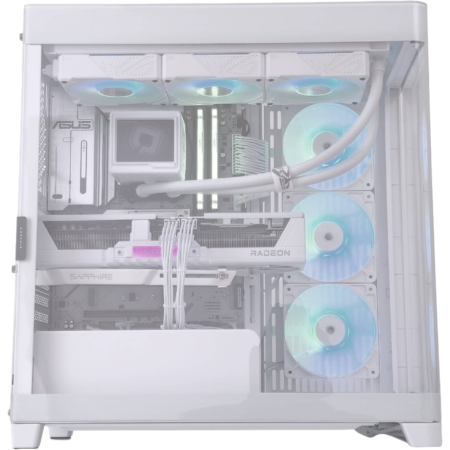 White Fury Gaming PC - Intel Core Ultra 9 285K 16 Cores 32 Threads, 32GB DDR5 6000MHz RAM, Radeon RX 9070 XT 16GB, 2TB Gen5 SSD, 1000W Gold PSU, 360mm Liquid Cooler, Wi-Fi + BT
