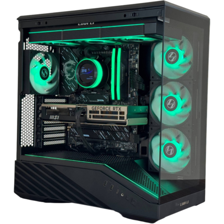 Vector V2 Gaming PC - AMD Ryzen 7 7800X3D 8 Cores 16 Threads, NVIDIA RTX 5070 12GB, 32GB DDR5 RAM 6000MHz, 1TB SSD Gen4, 750W Gold PSU, 360mm Liquid Cooler, Wi-Fi + BT, Win11 Pro
