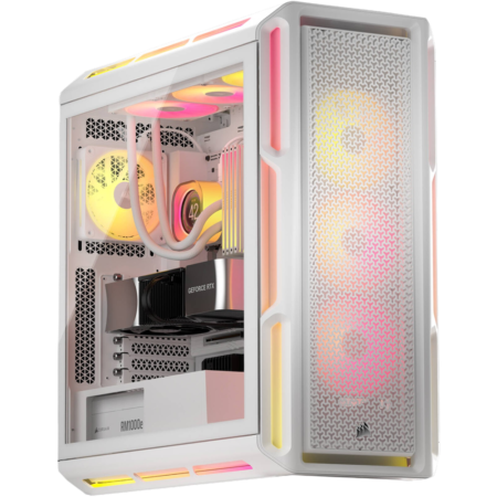 TitanForge Gaming PC - AMD Ryzen 9 9900X3D 12 Cores 24 Threads, NVIDIA RTX 5090 32GB, 32GB DDR5 RAM 6000MHz, 2TB SSD Gen5, 1000W 80 PLUS PSU, 360mm Liquid Cooler, Wi-Fi + BT, Win11 Pro