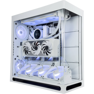 Lunar Light Gaming PC - AMD Ryzen 7 9800X3D 8 Cores 16 Threads, NVIDIA RTX 5080 16GB, 32GB DDR5 RAM 6000MHz, 1TB SSD Gen5, 850W PSU, 360mm Liquid Cooler, Wi-Fi + BT