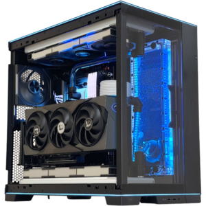 HydraXtreme Gaming PC - AMD Ryzen 9 9950X3D 16 Cores 32 Threads, NVIDIA RTX 5090 32GB, 32GB DDR5 RAM 6000MHz, 2TB SSD Gen 5, 1000W 80 PLUS Gold PSU, Custom Water Cooled, Wi-Fi + Bluetooth
