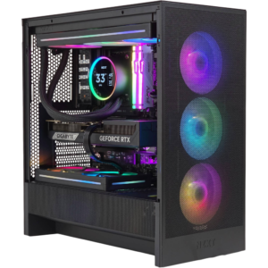 Leviathan X Gaming PC - AMD Ryzen 7 9800X3D 8 Cores 16 Threads, NVIDIA RTX 5070 Ti 16GB, 32GB DDR5 RAM 6000MHz, 2TB SSD Gen 5, 850W Gold Rated PSU, 240mm LCD Liquid Cooler, Wi-Fi 7 + Bluetooth