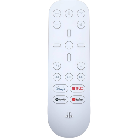 Sony PlayStation 5 Wireless Media Remote, Dedicated Media Controls, Built-In Microphone, Navigation Controls, Directional Pad, Bluetooth Connectivity, LED Indicators, UAE Version, White | MDRMT