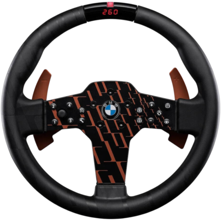 FANATEC CSL Steering Wheel BMW QR2, 300mm Sim Racing Wheel, Official BMW Licensed, Rubber Grip, Magnetic Shifters | CRD-9020018-WW