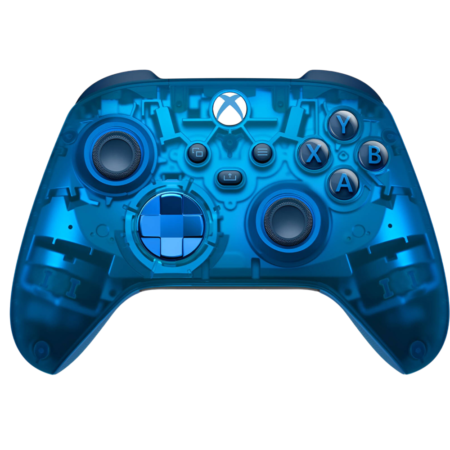 Microsoft Xbox Sky Cipher Special Edition Wireless Controller, Rubberized Sky Blue Grips, Metallic Sky Blue Triggers, Bluetooth, 3.5mm Headset Jack, Up to 40 Hours of Battery, Sky Cipher | S-CIPHER