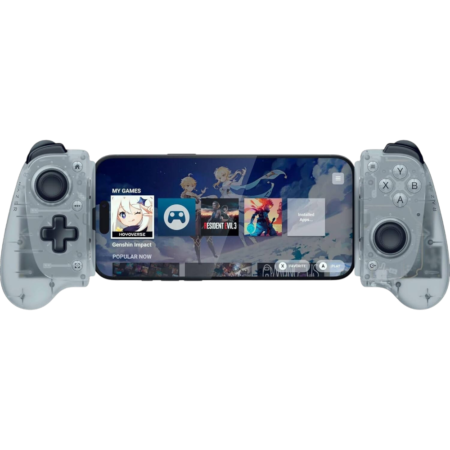 Razer Kishi V3 Mobile Gaming Controller, Full-Sized Ergonomic Design, Pro-Grade Thumbsticks, Dual Mouse-Click Back Buttons, USB-C Charging, 3.5mm Audio, Phantom White | RZ06-03550200-R3M1